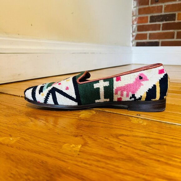 By Paige Anchor Needlepoint Loafers Size 10 - Picture 11 of 16